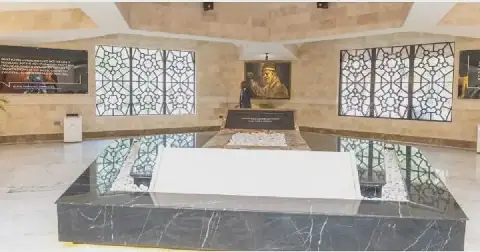 Inside the newly constructed mausoleum of former Prime Minister Raila Odinga (Image:PCS)