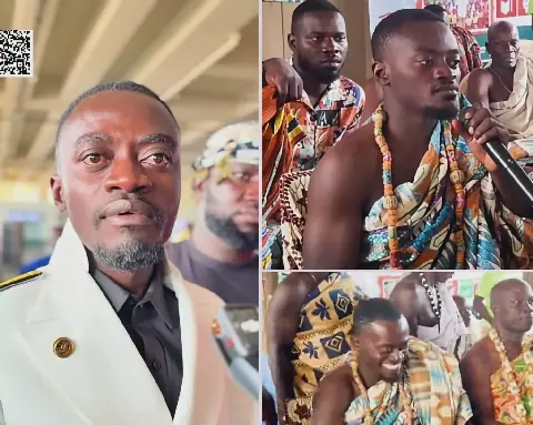 Lil Win Honoured as Nekoso Hene of Nzulezu in Western Region