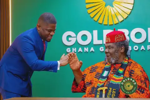Pete Edochie Meets GoldBod CEO Sammy Gyamfi Over African Youth Mentorship Project