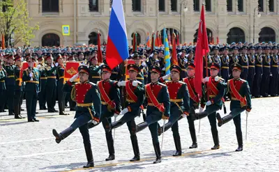 The Moscow Victory Parade featuring the Russian army (2018)