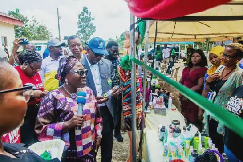 Mrs. Omolabake Frances Adewuyi, the Ogun State Coordinator of the NYSC declared open the SAED In-Camp Programme for 2026 Batch 'C' Stream 1 corps members in Sagamu.