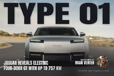 Jaguar Unveils Type 01 Electric Four-Door GT with Up to 757 kW
