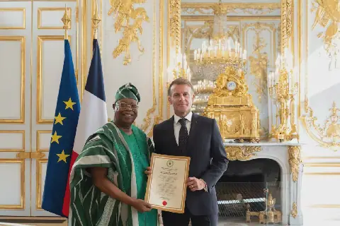 Oke Presents Credentials to Macron, Assumes Duty as Nigeria's Envoy to France