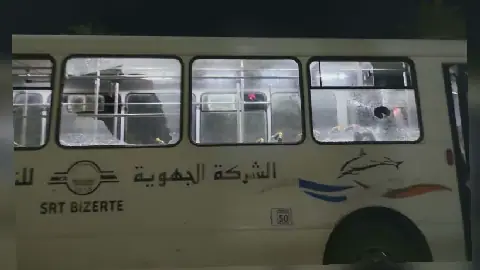 School Bus Damaged in Stone Throwing Incident in Bizerte
