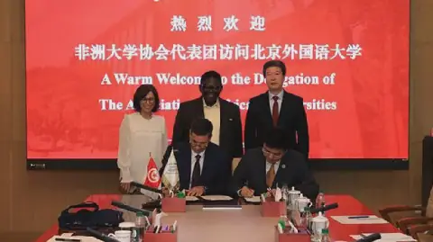 Tunisia's University Signs Cooperation Agreement with Beijing's University of Foreign Studies