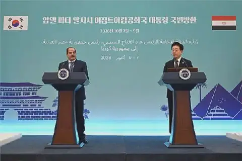 Egyptian President Discusses Middle East Stability with South Korean Counterpart