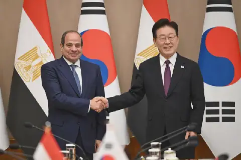 Le président sud-coréen et son homologue égyptien renforcent leurs relations bilatérales