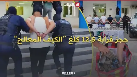 Algerian Authorities Dismantle Drug Trafficking Network, Seize 12.5kg of Hashish