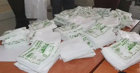 Some of the plastic bags seized by NEMA.(Image:NEMA)