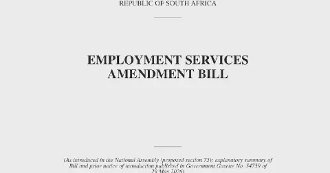 The Employment Services Act is set for major amendments, with proposed changes introducing stricter rules for the employment of foreigners, labour migration, and employer compliance. Picture: Screenshot