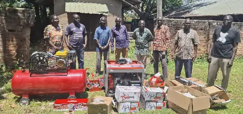 GIZ equips Yei centre to repair tractors for farmers