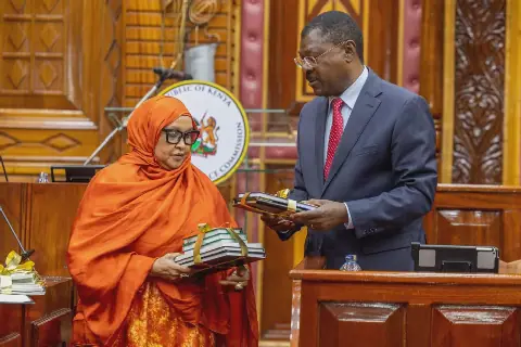 Former Wajir Woman Representative Fatuma Ali sworn in as PSC Commissioner