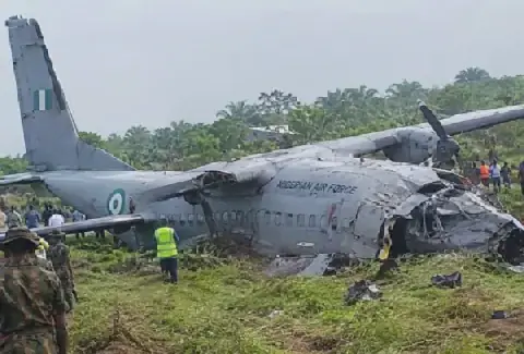 Chief of Air Staff Aneke Visits NAF Aircraft Crash Site in Ondo State