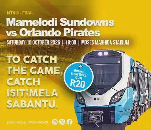 PRASA to Operate Extended Train Services for MTN8 Final Spectators