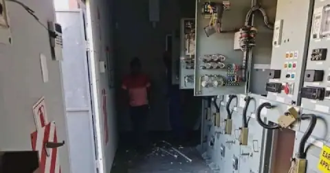 The city's major central substation has been damaged by brazen criminals.