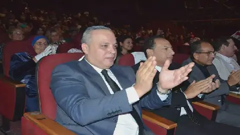 Egyptian Cultural Event "ملحمة العبور" Draws Large Crowd and Notable Figures