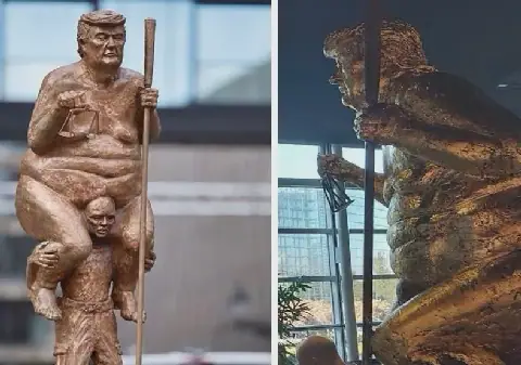European Parliament Displays Satirical Statue of Trump