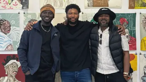 Doudou Mbemba et Sisqo Ndombe découvrent le monotype à Johannesburg