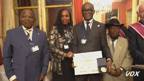 Voltaire Brice Etou Obami Receives Gold Medal and Honorary Membership