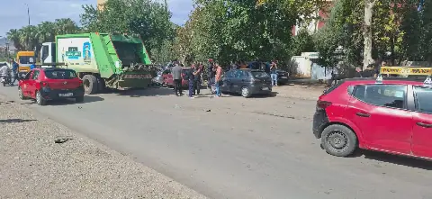 Truck Collides with Eight Parked Cars in Morocco's Industrial Zone