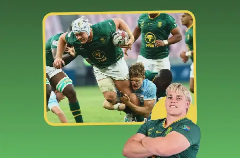 Kai Pratt vir die Junior Bokke in aksie teen Argentinië. Foto’s: Gallo Images
