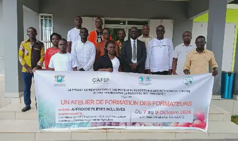 Côte d'Ivoire: Formateurs et encadreurs des champs écoles paysans formés sur l'approche "filières inclusives"