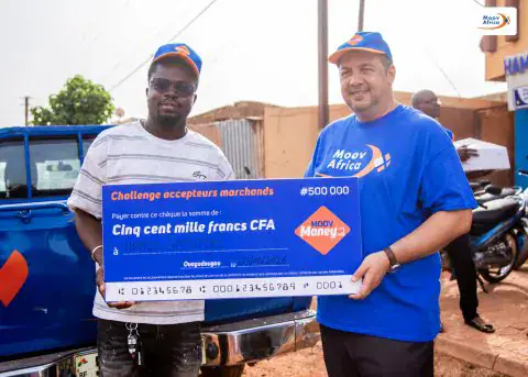 SEMAINE DU CLIENT : Les challenges Accepteur Marchand et Dépôt gagnant Moov Money ont fait des heureux !