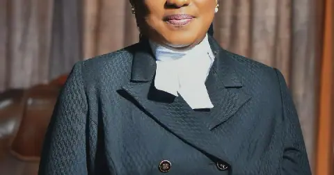 Ex-MP and Deputy Minister Nana Ama Dokua Asiamah-Adjei joins 1,568 newly qualified lawyers called to the Ghana Bar in Accra.