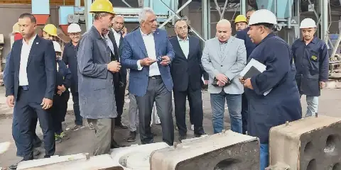 Egyptian Minister of State for Military Production Inspects Helwan Company for Castings