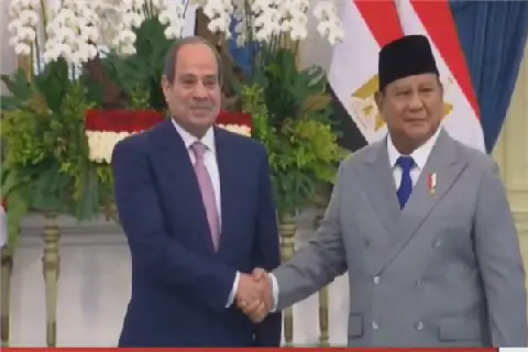 Egyptian President Abdel Fattah el-Sisi Receives Official Welcome in Jakarta