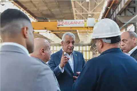 Egyptian Minister of Military Production Inspects Helwan Company for Metal Castings
