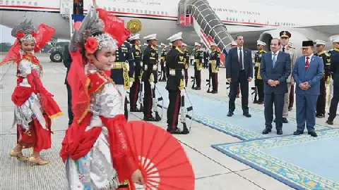 Egyptian President Abdel Fattah el-Sisi Arrives in Indonesia for Official Visit