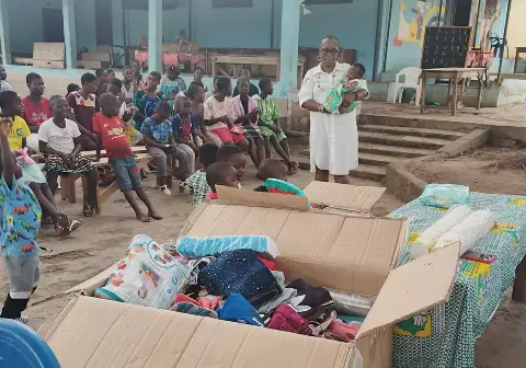 Ivorian Diaspora Member Donates to Gagnoa Orphanage