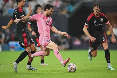 Messi nets brace to win in first match after Argentina exit