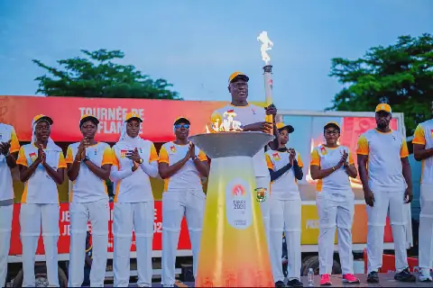 Kaolack: Olympic Flame Illuminates the Heart of the City