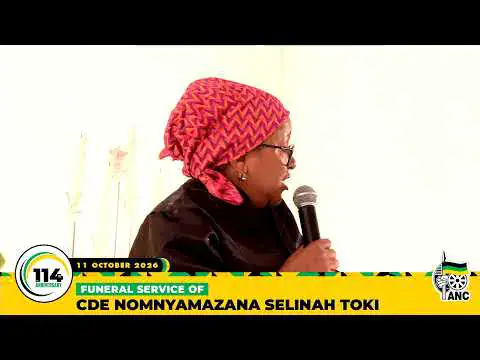 [WATCH LIVE] FUNERAL SERVICE OF CDE NOMNYAMAZANA TOKI