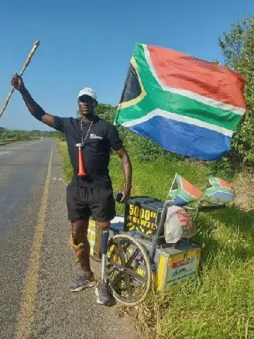 South African Man Walks 5,000km with Prosthetic Leg to Challenge Disability Perceptions