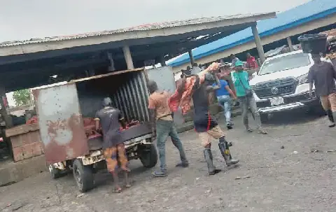 Lagos Residents Fear Eating Contaminated Meat Due to Unhygienic Market Conditions