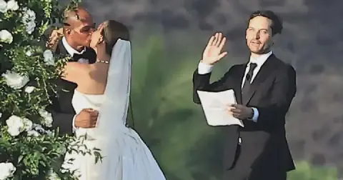 Spider-Man actor Tobey Maguire officiated his ex-wife's wedding weeks after their divorce was finalised to a Nigerian billionaire’s son
