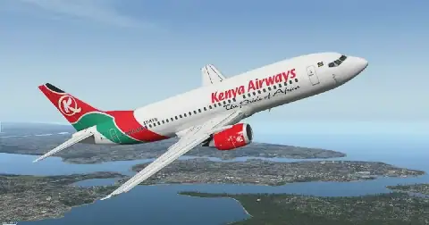 Afile image of the Kenya Airways plane