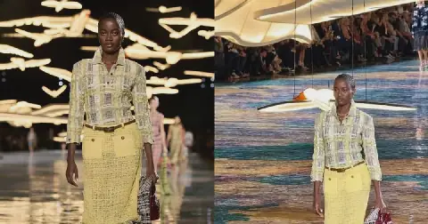 Rachel Ojuromi stands confidently on the Chanel runway in Paris after her journey from creating street fashion videos in Lagos to reaching the global stage