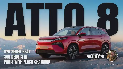 BYD ATTO 8 Seven-Seat SUV Debuts in Paris with Advanced Features