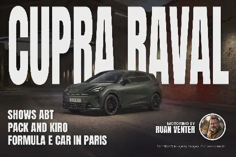 CUPRA Debuts Raval ABT Pack and KIRO Formula E Car at Paris Motor Show