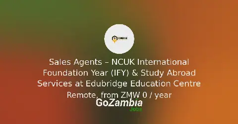 Edubridge Education Centre Seeks Sales Agents for NCUK International Foundation Year