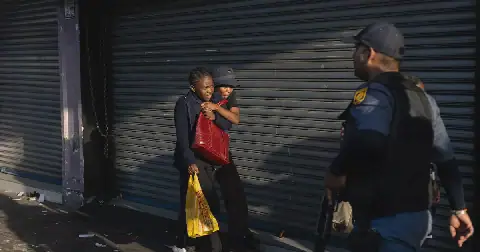 Vehicles were set alight and businesses were damaged in Durban’s CBD on October 8 2026 as tensions linked to protests over illegal immigration and the processing of asylum applications escalated into violence. Picture: Sandile Ndlovu