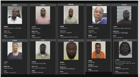 U.S. Releases Names, Photos of 24 Nigerians Arrested by ICE Over Fraud, Drug Offences, Money Laundering