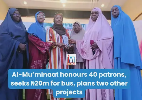 Al-Mu'minaat Organisation Honours Patrons, Seeks Funds for Transport Bus and Projects
