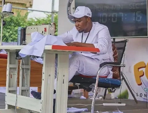Nigerian tailor attempts Guinness World Record with 120-hour sewing marathon