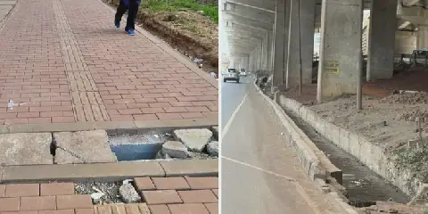KeNHA faces scrutiny over deteriorating footpaths on James Gichuru‑JKIA corridor