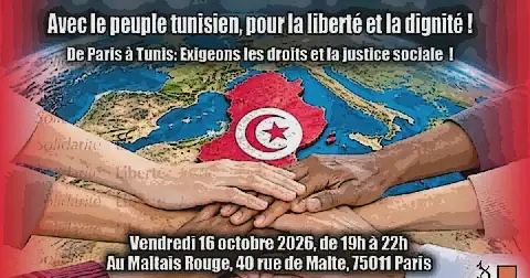 Réunion à Paris en soutien à la marche du 17 octobre à Tunis
